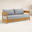 Canapé Everlee, toile Sunbrella teck naturel FSC-2079231250