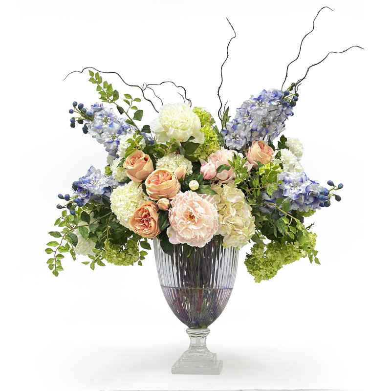 DELPHINIUM MIXED FLORAL IN VASE
