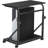 2-Tier Adjustable Height Computer Tower Stand With Lockable Wheels, Mobile PC Workstation For Home Office, Multifunctional CPU Holder With Storage Space