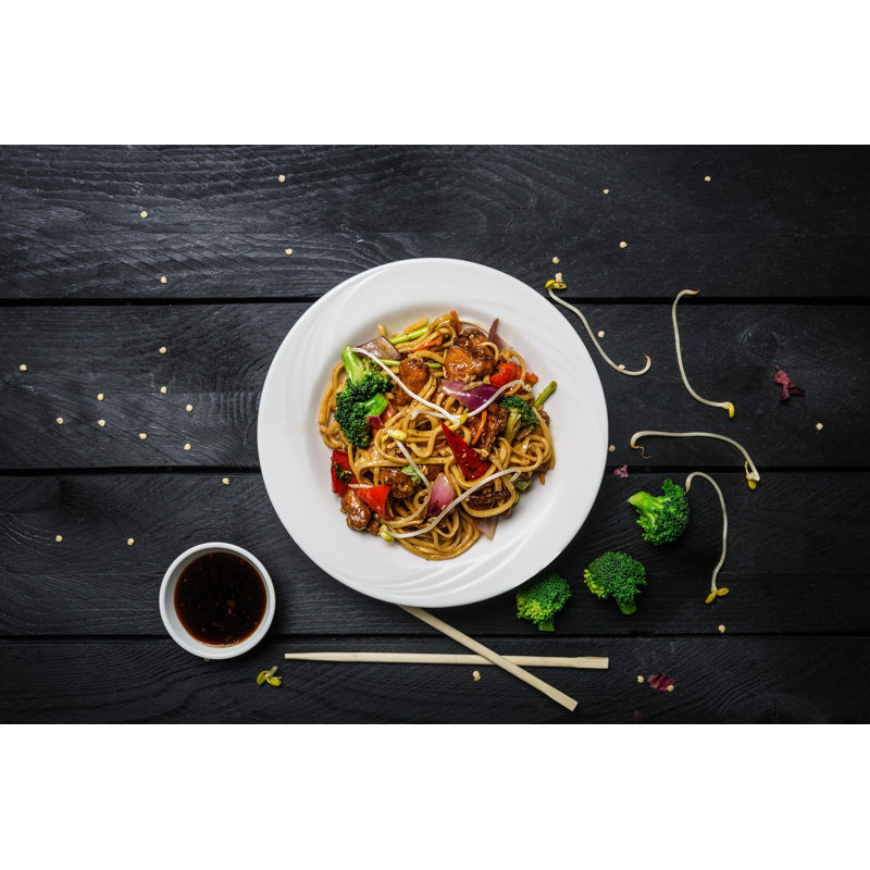 Stir Fry Noodles by Yegor Karavaitsev - Wrapped Canvas Print, 30cm H x 46cm W x 3.8cm D
