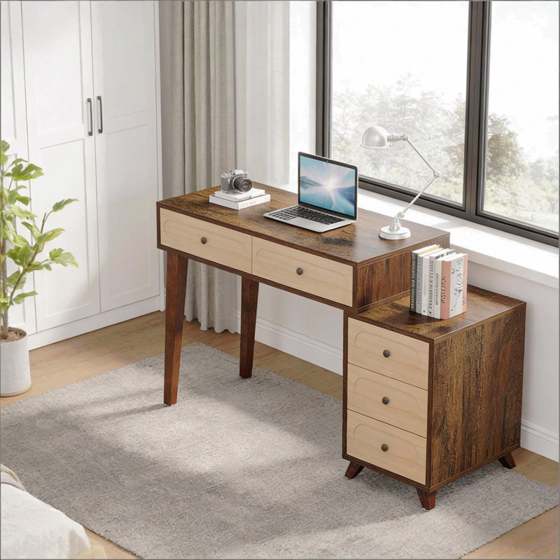 Writing Table With Drawers,Computer Desk,Computer Desk