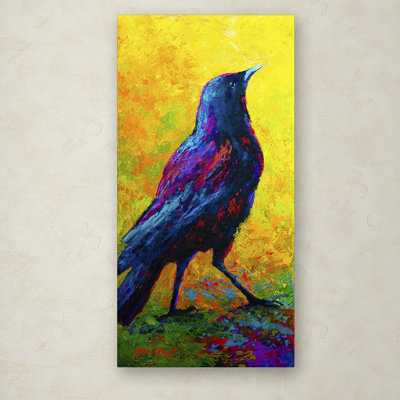 Kucera 'Crow 3' Print on Wrapped Canvas