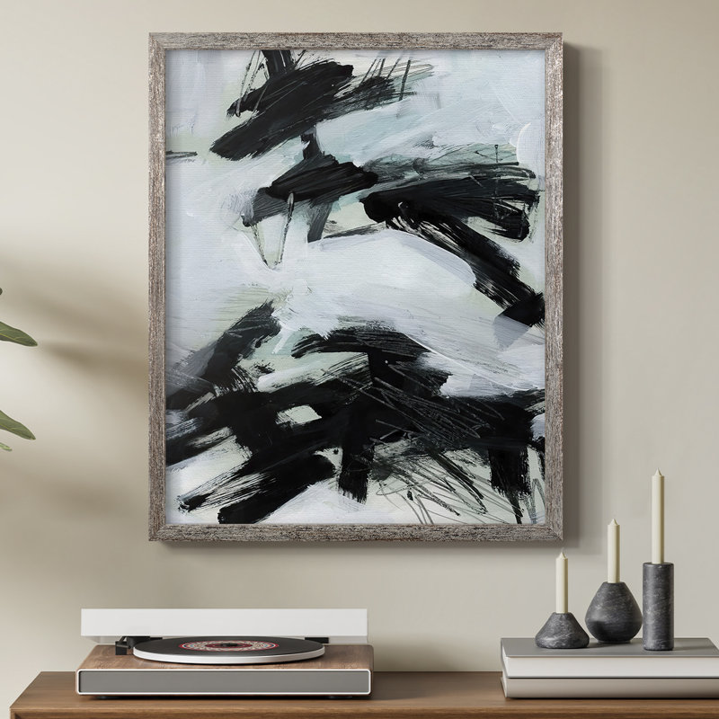 Ocean Current II Framed Print - Solid Wood, 21" H x 17" W