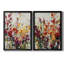 Fleurs sauvages I - ensemble de 2 peintures sur toile encadrées-1762604330-1762604332