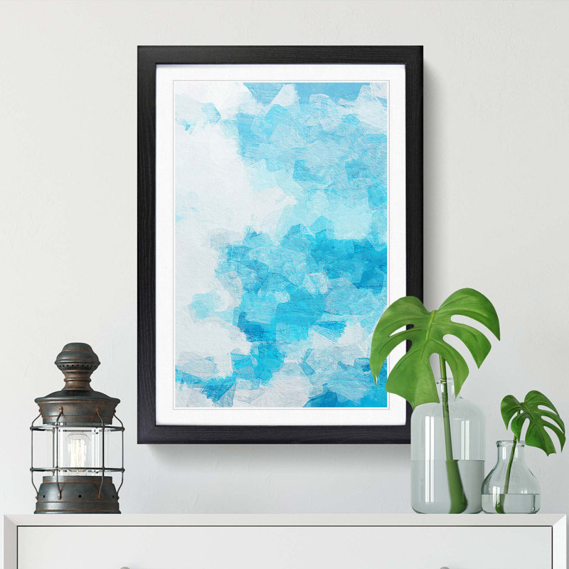 The Whisper in Abstract - Framed Print, Black, 76cm H x 50cm W x 2cm D
