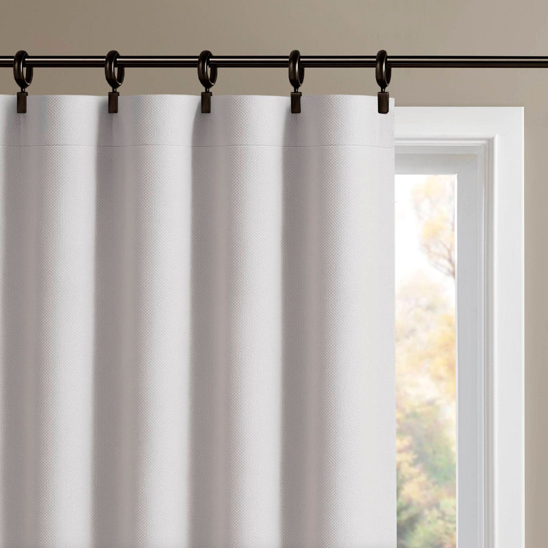 Paire de rideaux occultant / insonorisant, L 52 po x L 84 po, Blanc