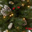 Ensemble de 4 lumières de Noël pré-éclairées à DEL - guirlande, couronne et ensemble de 2 arbres d'entrée