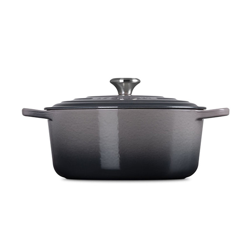Le Creuset Signature Enameled Cast Iron Round Dutch Oven with Lid, 7.25 quarts, Oyster