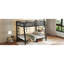 Lit superposé au-dessus de grand lit double Space Xl, réduit le bruit, rangement sous le lit, structure à 2 côtés et stable