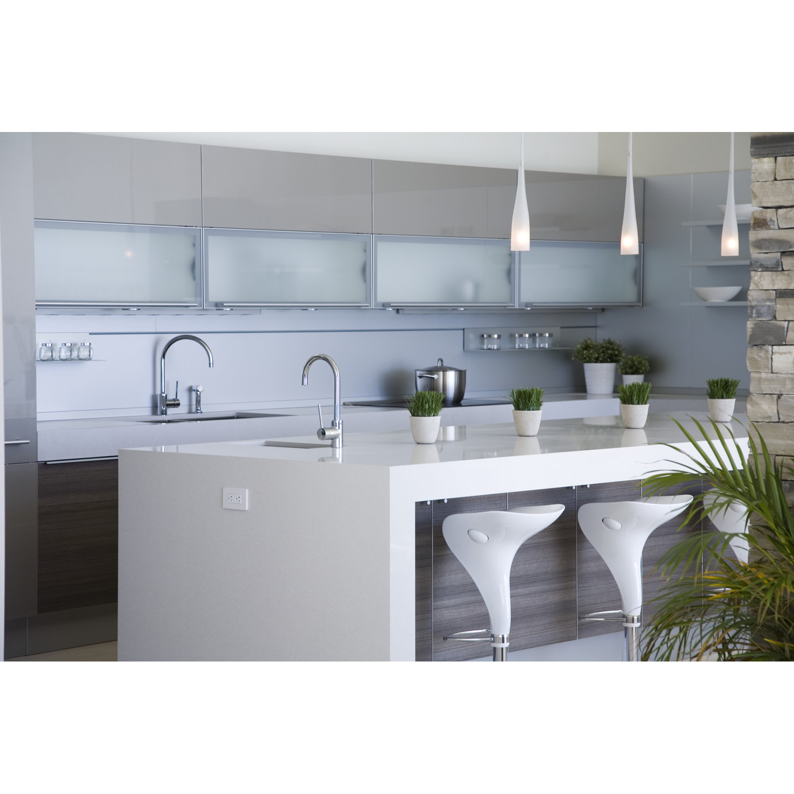 Pirellone Bar/Food Prep Kitchen Faucet, Polished Nickel