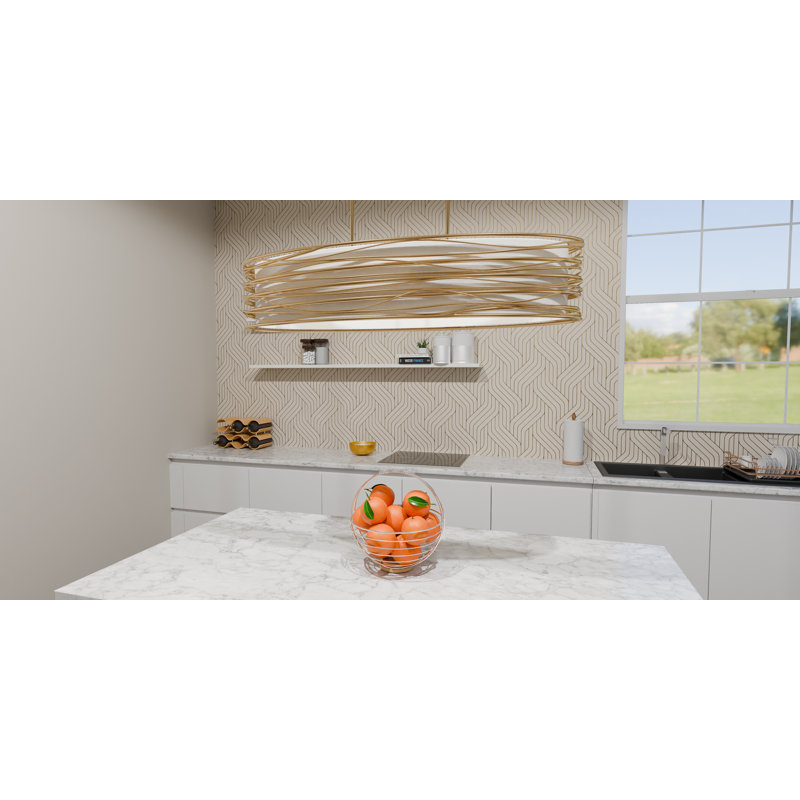 Clynton 5-Light Light Gold Island Light