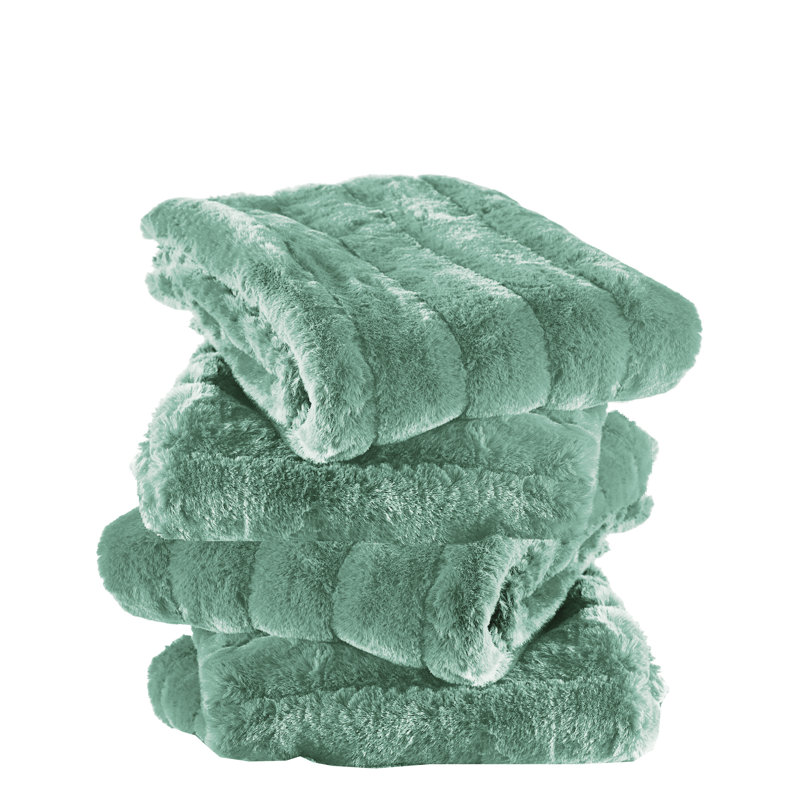 Super Mink Square Pillow Cover, Sea Foam