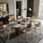 Dashona White Rectangular Sintered Stone Dining Table with Double Pedestals-1543534933-1561481552