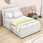 Lit plateforme double en bois avec lit gigogne-1011962421