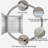Hendra 30'' W 32'' H Frameless Medicine Cabinet with Mirror and 3 Adjustable Shelves
