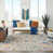 Ivory/Blue/Orange/Pink