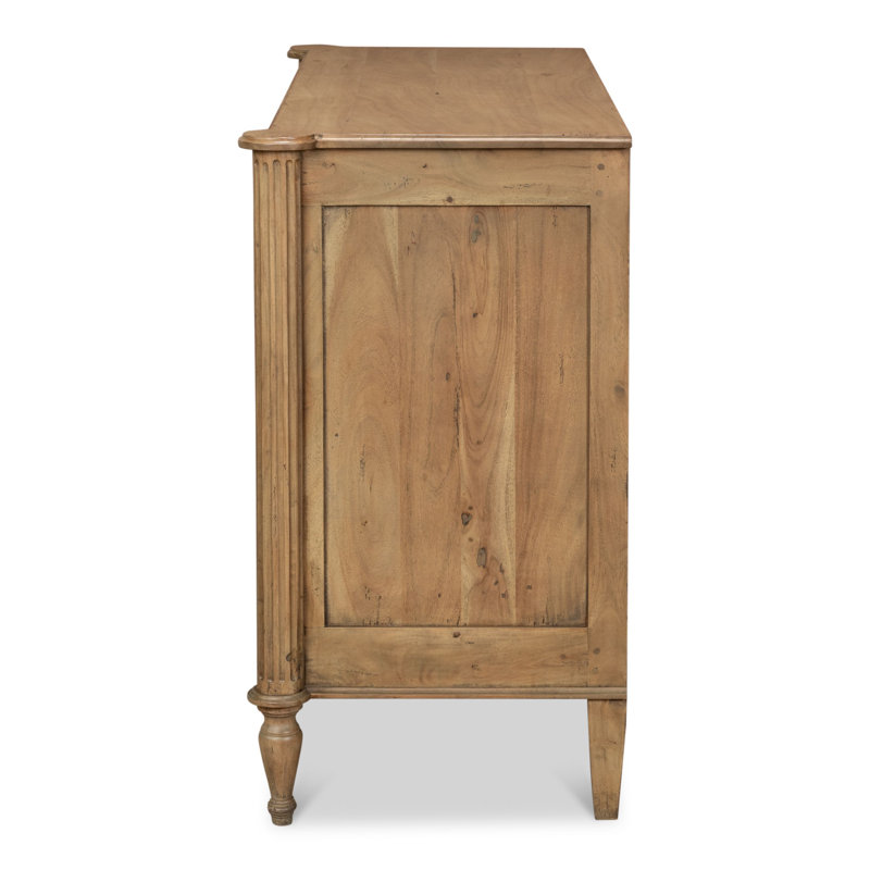 Chamberlain Solid Wood Storage Cabinet, Driftwood