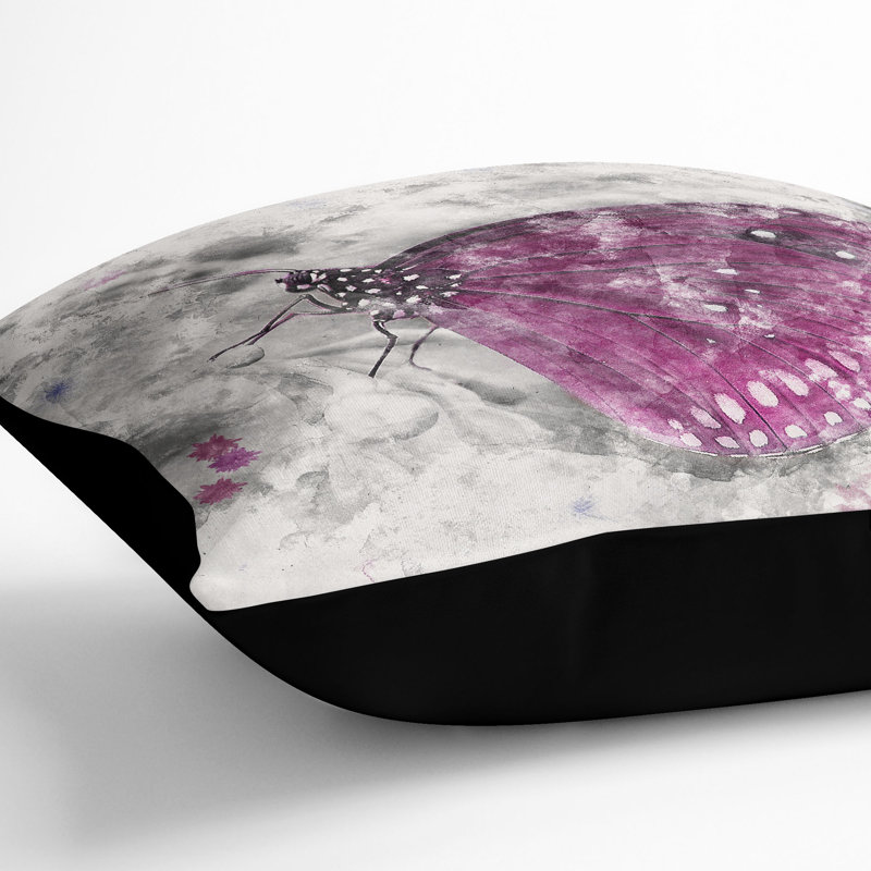 Square Throw Cushion, Black, 55cm H x 55cm W x 20cm D