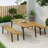 1 Dining Table+2 Dining Benches
