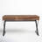 Crisler Metal Base Writing Desk with Power Outlet