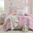 Modern Pink Bedding Sets Twin XL Microfiber Tie Dye Quilt for Home