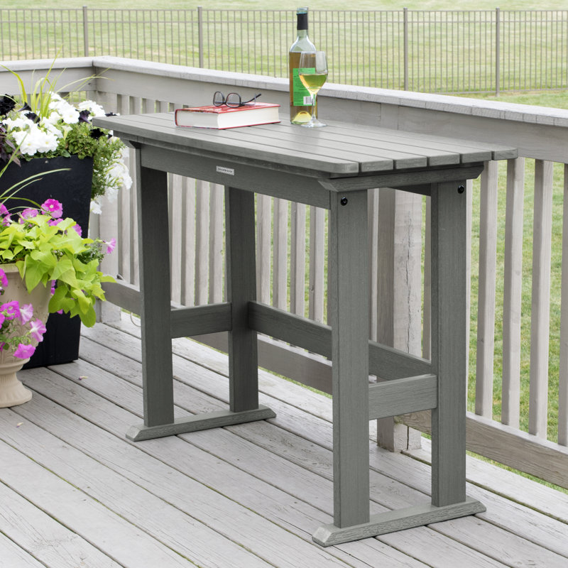 Rectangular Outdoor Bar Table , 54 " W 21.05 " D, Coastal Teak