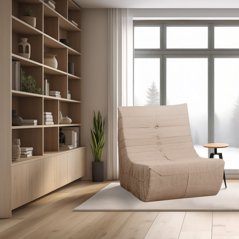 Fauteuil en mousse compressée brun Deko Living, Polyester brun