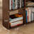 Nut-brown Rectangular Solid Wood Executive Desk-1569601118