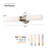 Brushed Nickel Bathroom Light Fixtures, 2-Light Vanity Lights W/White Glass Shade, Modern Sconces Wall Lighting, E26 T10 Bulbs(Excluded)