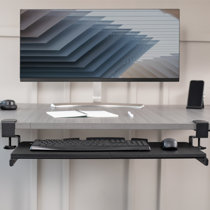 VIvo Clamp-on Keyboard Tray with Pencil Drawer