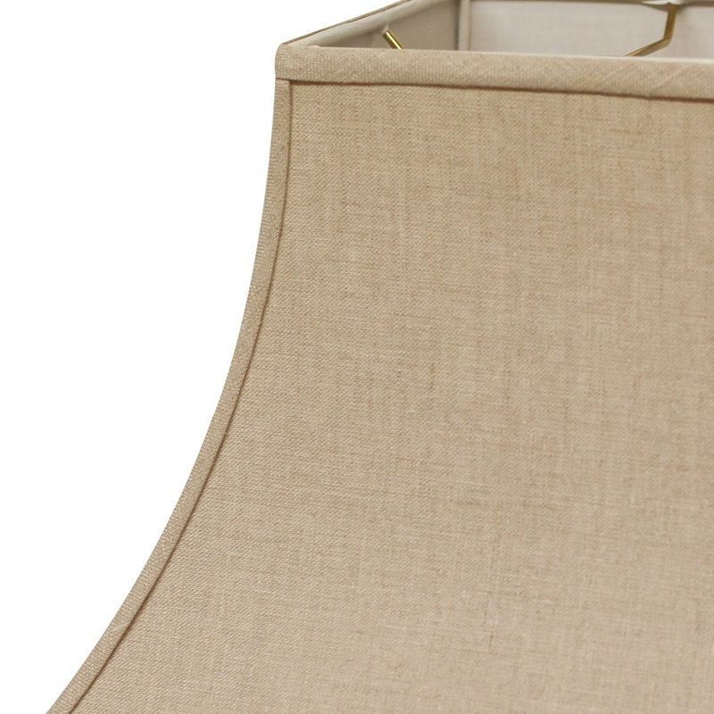 Abat-jour cloche en lin 12 po, Marron foncé