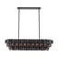 Luminaire suspendu linéaire en nickel noir 49,5 po 9 lumières (40 watts) Uroko