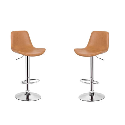 Tabouret réglable brun clair