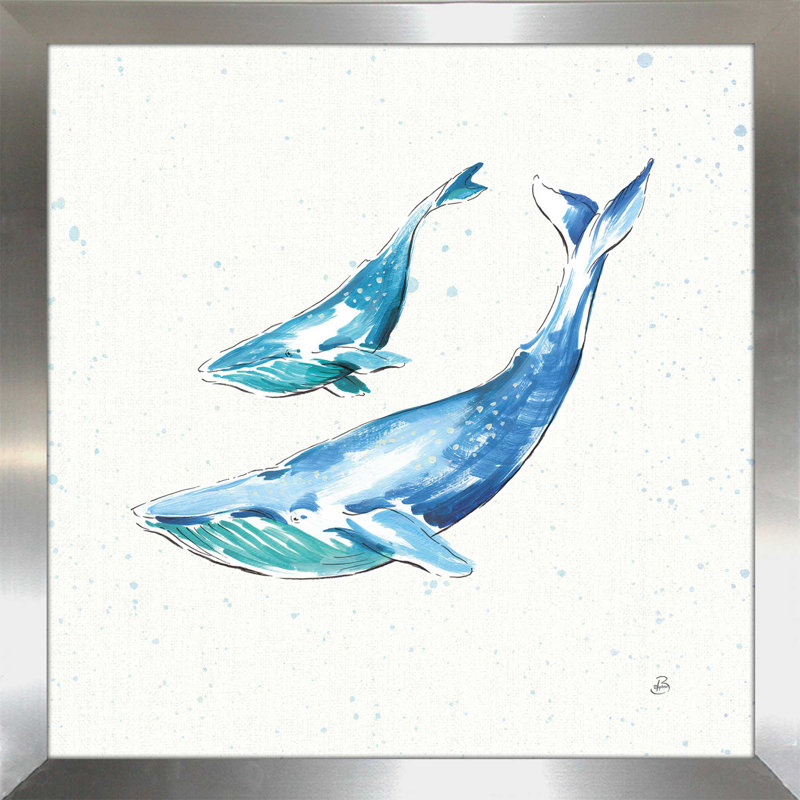 Impression maritime sur toile, H 21,5 po x l 21,5 po x P 0,75 po, Encadrement argenté