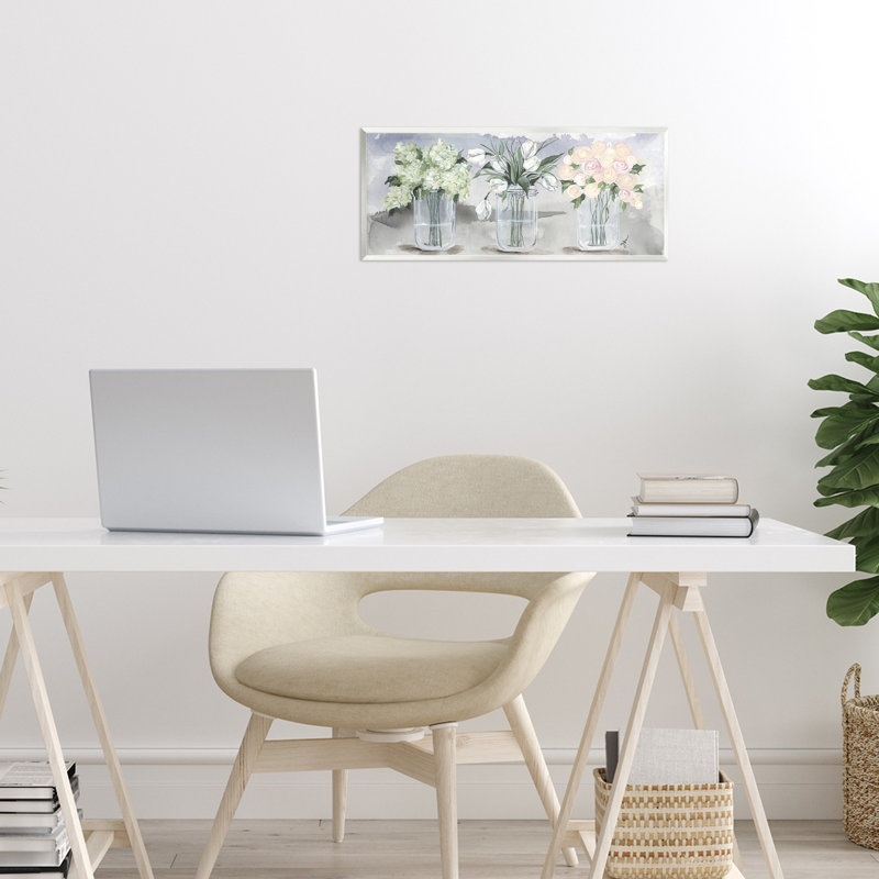 «Mason Jar Flower», plaque murale par Aquarelle