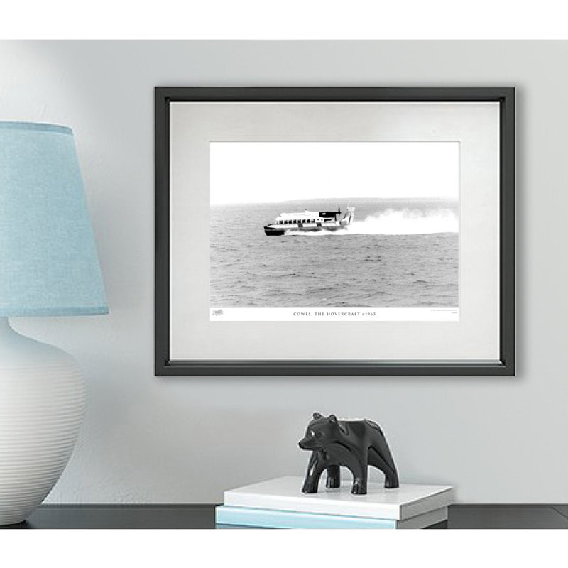Cowes, The Hovercraft C1965 - Single Picture Frame Print, 45cm H x 60cm W x 2.3cm D