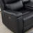 Kiall 110" W 3-Piece Vegan Leather Power Wall Reclining Sectional with Storage & Cup Holder-100824758