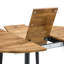 Table And Chair Set.modern Extendable Mdf Dining Table.paired With 6 Chairs With Soft Suede Cushions And Black Metal Legs.