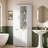 Freestanding Tall Bathroom Storage With 2 Tilt-out Laundry Hampers, Adjustable Shelves And Door-mounted Organizer-727862422