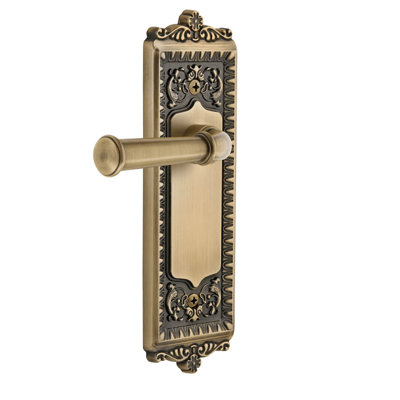 Grandeur Windsor Plate Privacy with Georgetown Lever