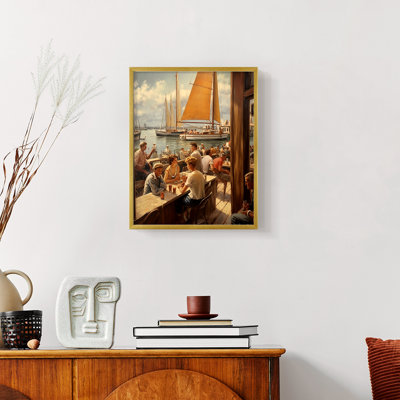 NAUTICAL Series DCXXII  -Premium Framed Print -Ready to Hang - No Nails Required
