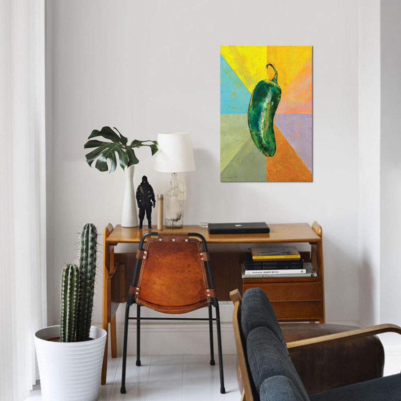 «Jalapeno», reproduction sur toile, H 12 po x l 8 po x P 0,75 po, Toile tendue, Pas de tapis