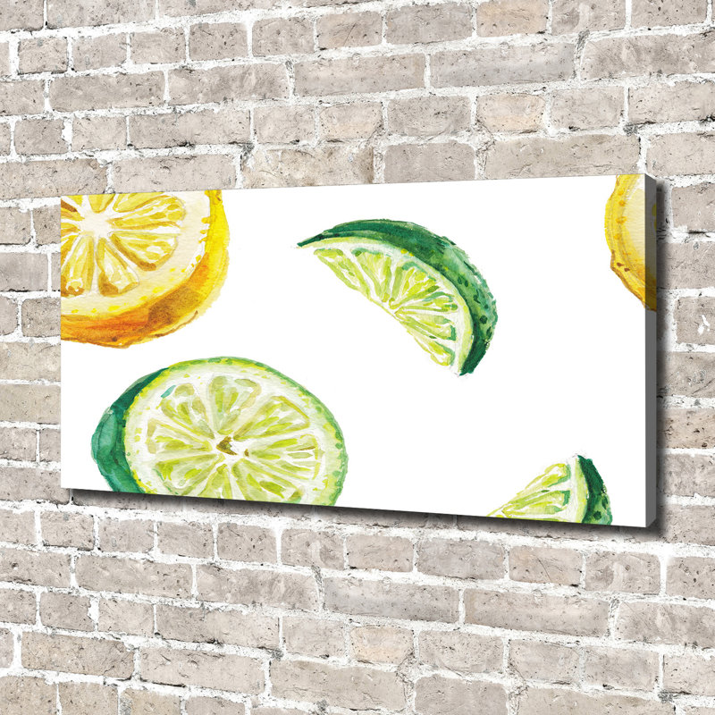 Lemon And Lime - Wrapped Canvas Print