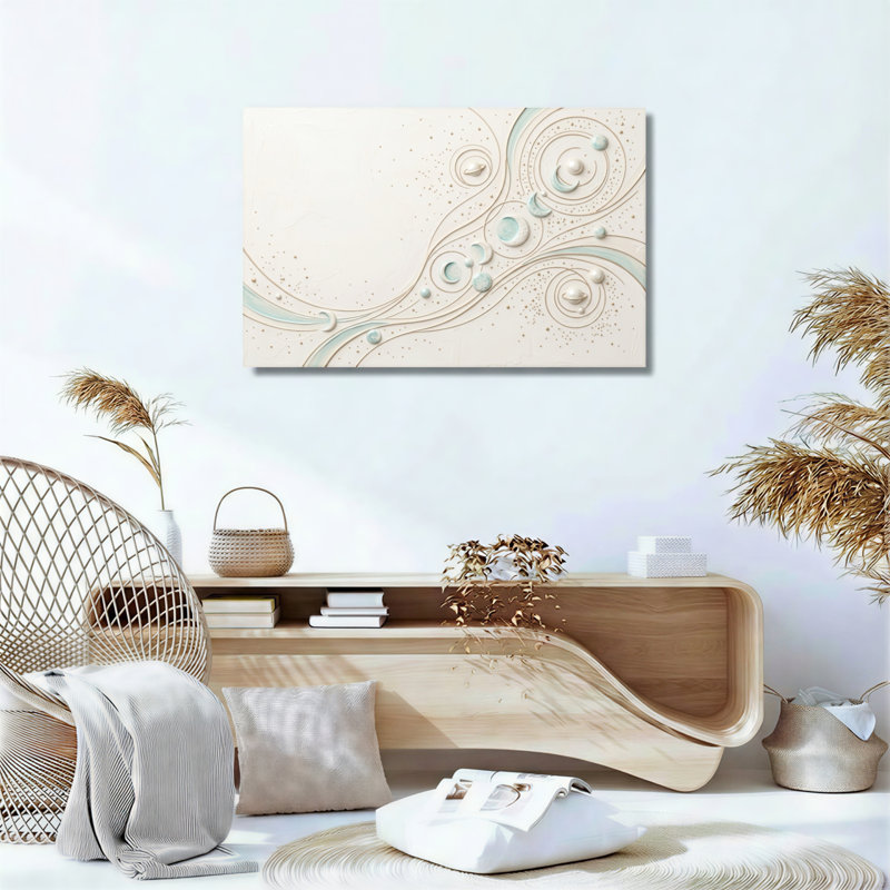 Abstrait tourbillon d'art sur toile, ensemble de 1, Wrapped Canvas, H 24 po x l 36 po
