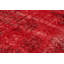 Tapis décoratif en laine rouge foncé de conception unique noué à la main des années 80 de 6 pi 5 po x 10 pi 2 po Devinder