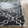 Dennard Hand Tufted Wool/Cotton Geometric Rug in Ivory/Graphite