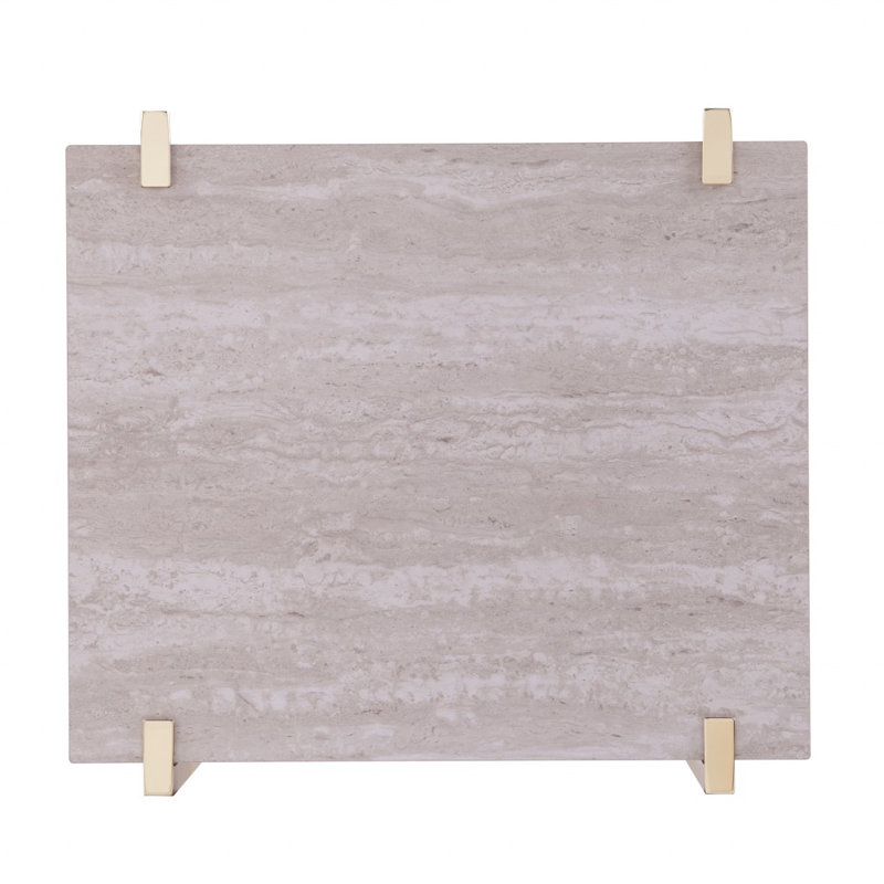 Table de bout à pieds croisés avec rangement