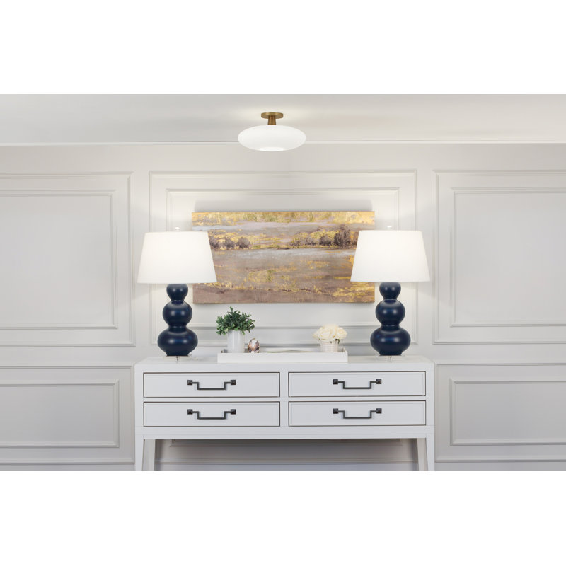 Ovo 1 - Light Semi Flush Mount, Deep Patina Bronze
