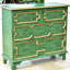 Buffet vert massif et bois manufacturé