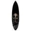 Oliver Gal Strong Reign of Gold Surfboard Portrait - Die-Cut Acrylic Glass Wall Art Sculpture